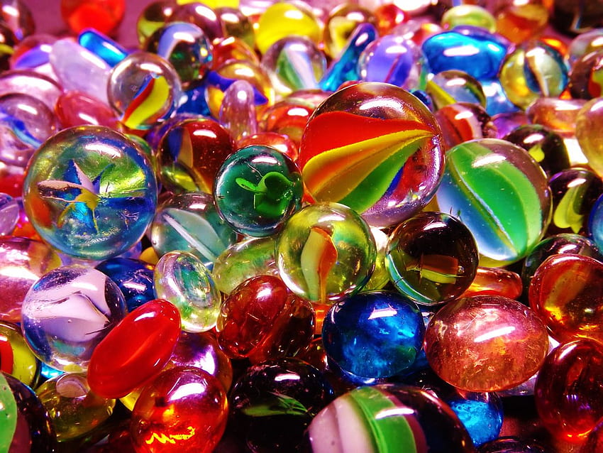 Marbles, Glass Marbles HD wallpaper