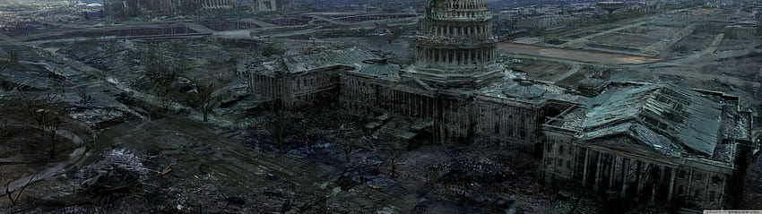 Fallout 3 国会議事堂 ❤ for Ultra, 5120x1440 高画質の壁紙