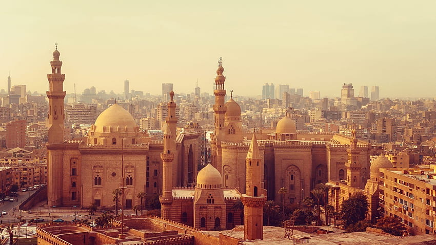 Stadtführer: Kairo, Ägypten, Skyline von Kairo HD-Hintergrundbild