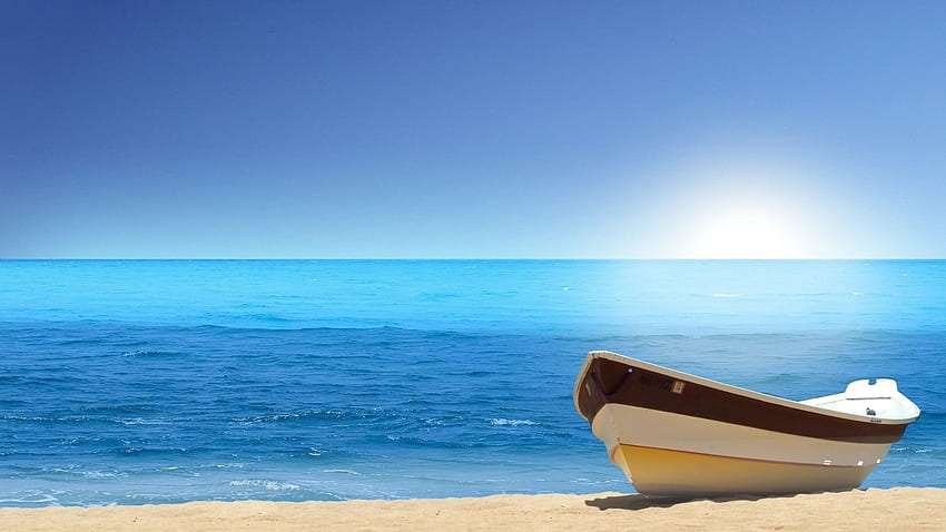 Relaxing time at the seaside HD wallpaper