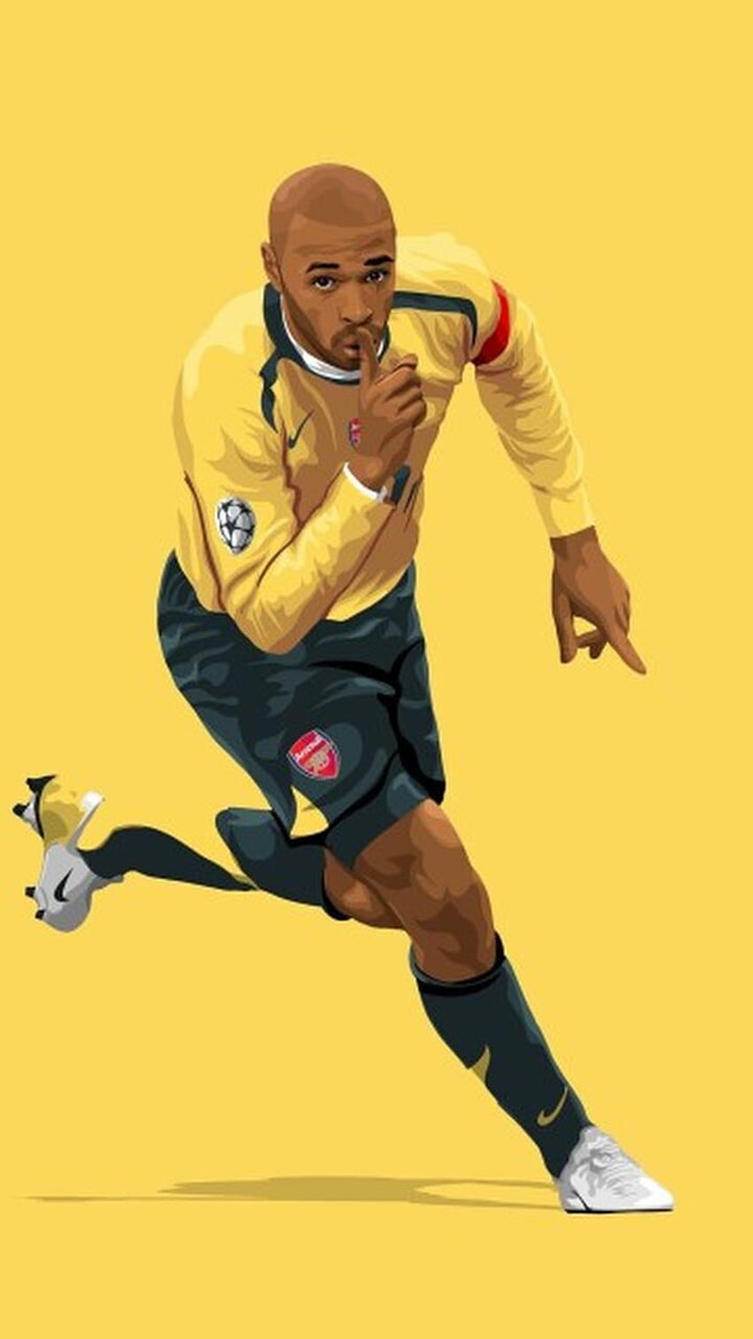 Thierry Henry, o2, nike, sepak bola, arsenal wallpaper ponsel HD