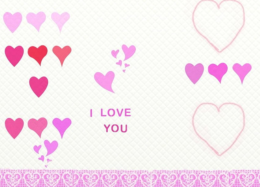 обичам сърца, бяло, , фонове, розово, любов, текстура, сърца, възглавници, сърце HD тапет