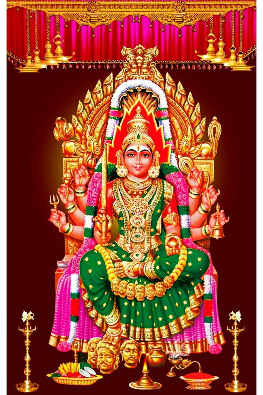SRI MARIAMMAN. Lord shiva painting, Hindu deities, Lord ganesha paintings HD phone wallpaper