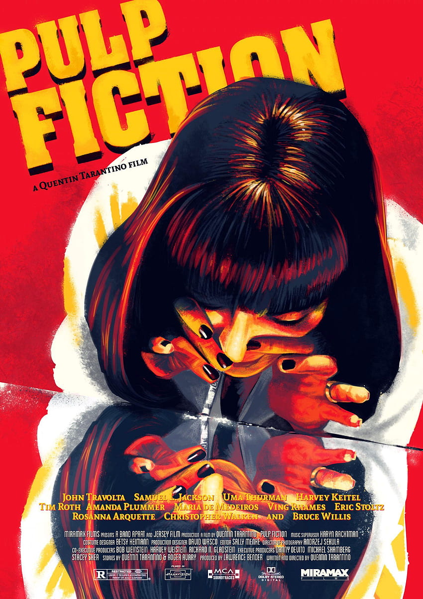 Pulp Fiction Filmplakat, Uma Thurman Pulp Fiction HD-Handy-Hintergrundbild