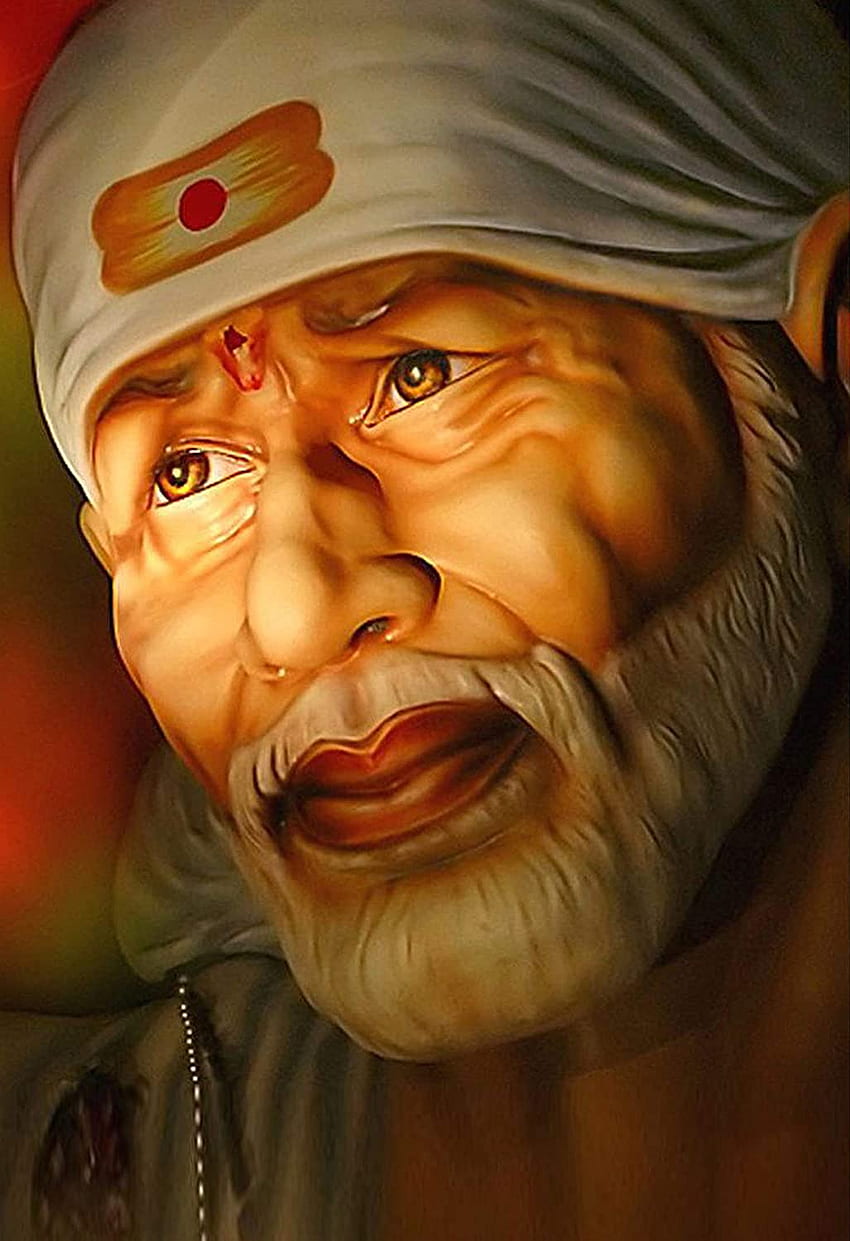 Buy wallpics Shirdi Saibaba Glossy Paper Poster for Living Room, Bedroom, Office, Kids Room, Hall (13X19) Online at Low Prices in India HD phone wallpaper