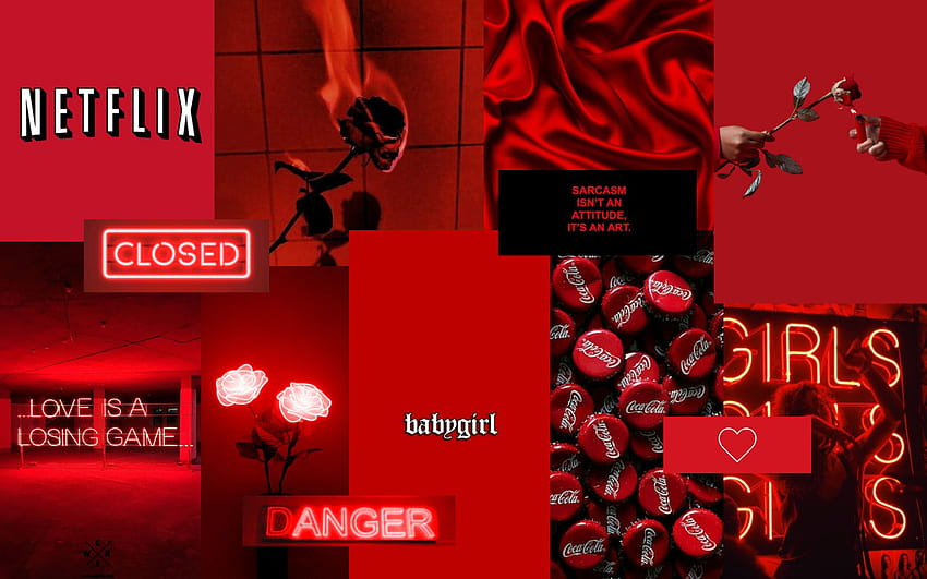 Neon Red Aesthetic Netflix top iPhone Wallpapers Free Download