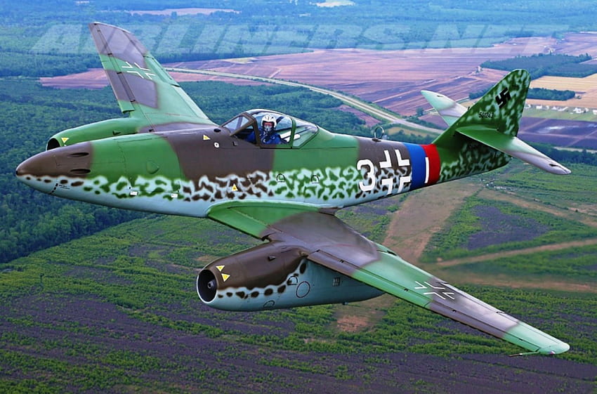 Messerschmitt Me-262A/B-1C Schwalbe, Messerschmitt, Messerschmitt Me 262A, Odrzutowiec, II wojna światowa Tapeta HD