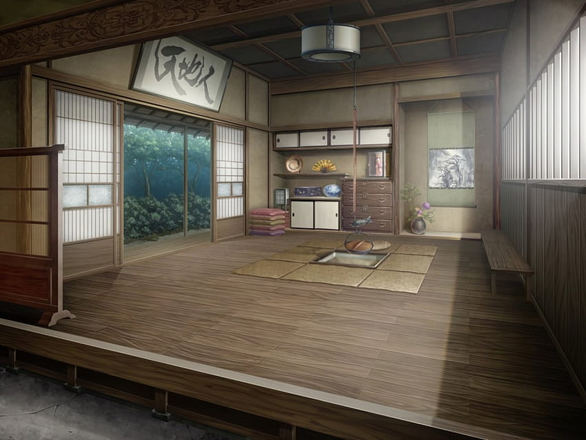 Japanisches Zimmer, japanisch, innen, Zimmer, cg, Haus, Japan, Spiel, orientalisch HD-Hintergrundbild
