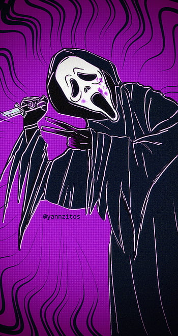 Wallpaper  Ghost Face  Scream  You Hang Up  Pink  Horror art Iphone  wallpaper Horror artwork