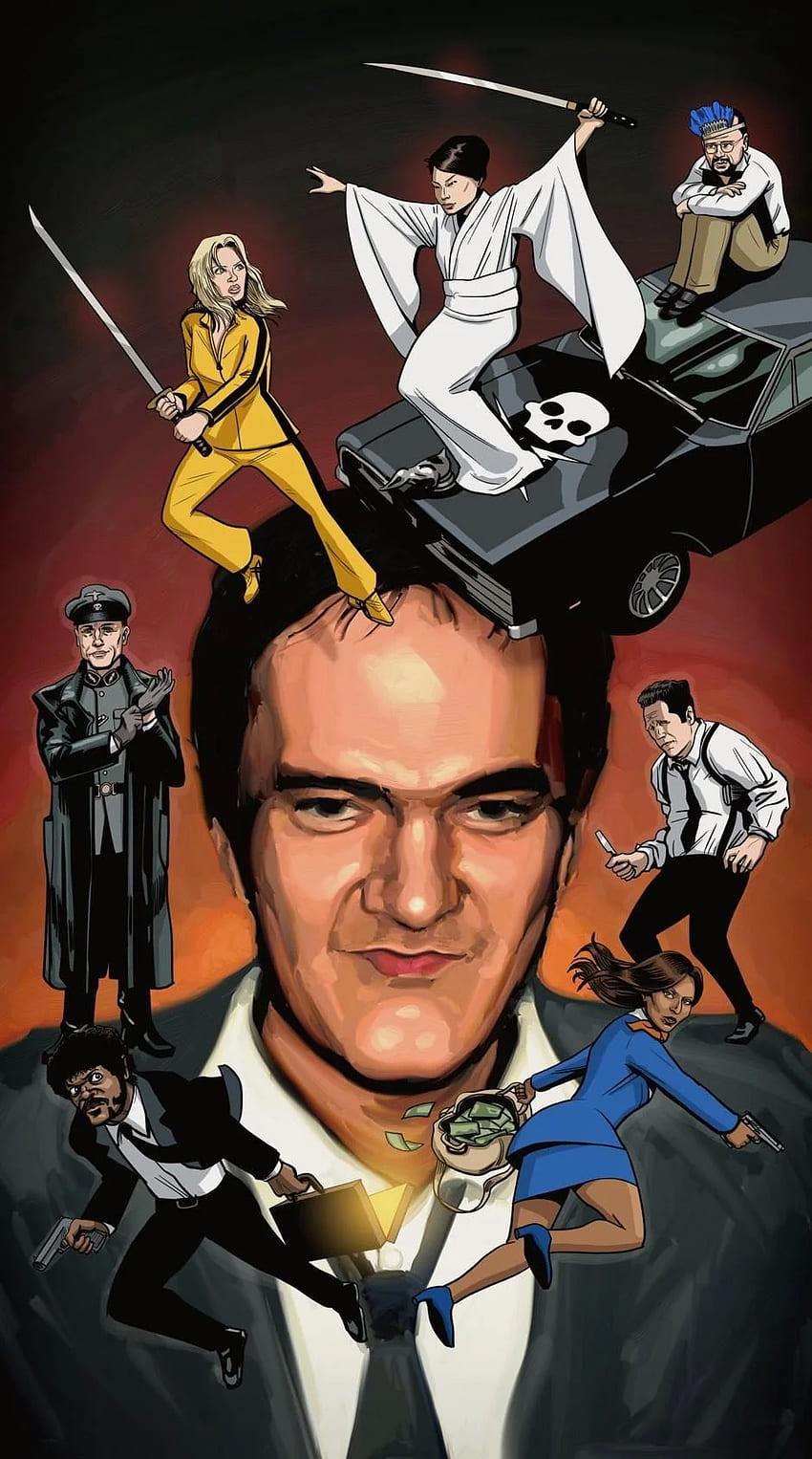 Tarantino - Niza, Quentin Tarantino fondo de pantalla del teléfono