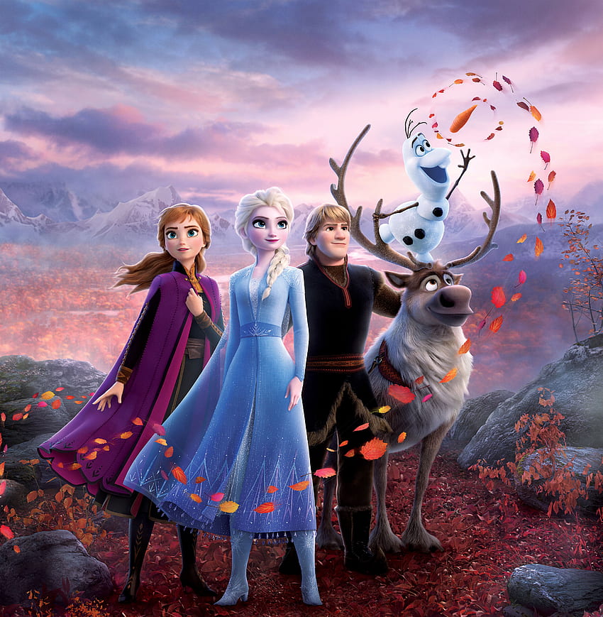 Frozen 2, Queen Elsa, Anna, Olaf, Kristoff, Walt, Frozen II HD phone wallpaper