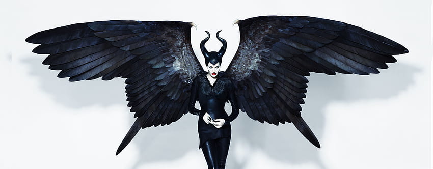 Maleficent, Angelina Jolie, czarownica, skrzydła, film Tapeta HD