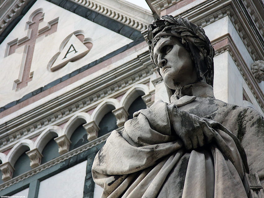Estatua de Dante Alighieri: , Tamaño - 1600 en 1200 px fondo de pantalla