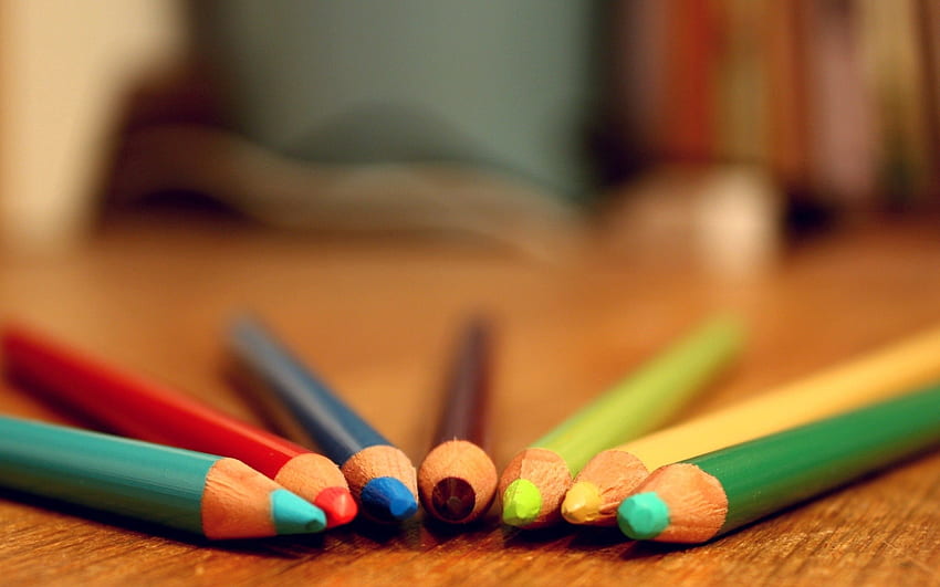 Multicolored, Motley, Pencils, Spearhead, Prick HD wallpaper
