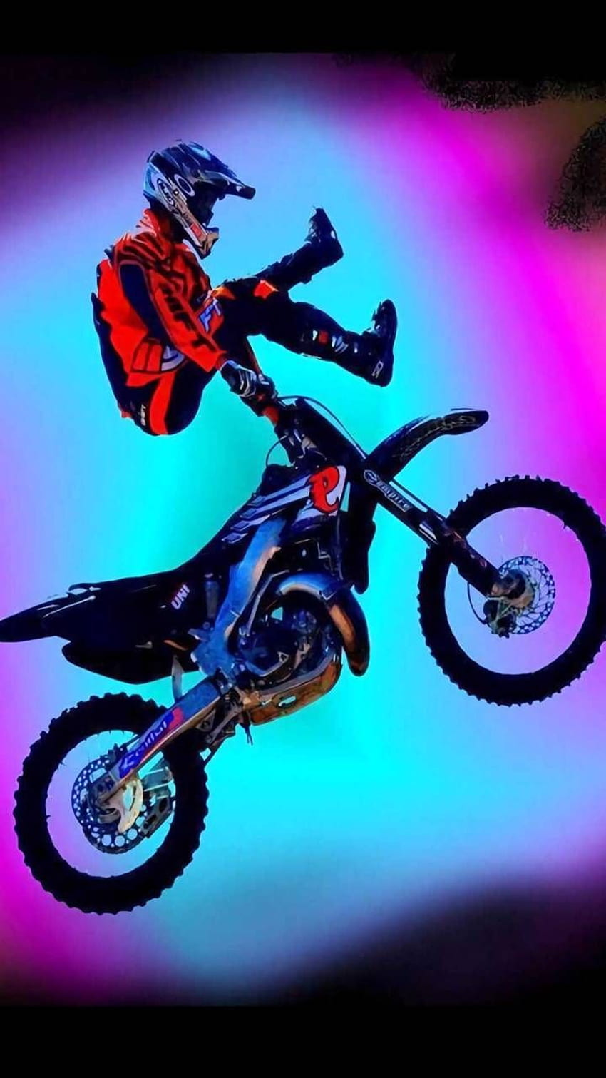 motocross . Desenho de bicicleta, Motocross, Amor de motocross, Blue Dirt Bike Papel de parede de celular HD