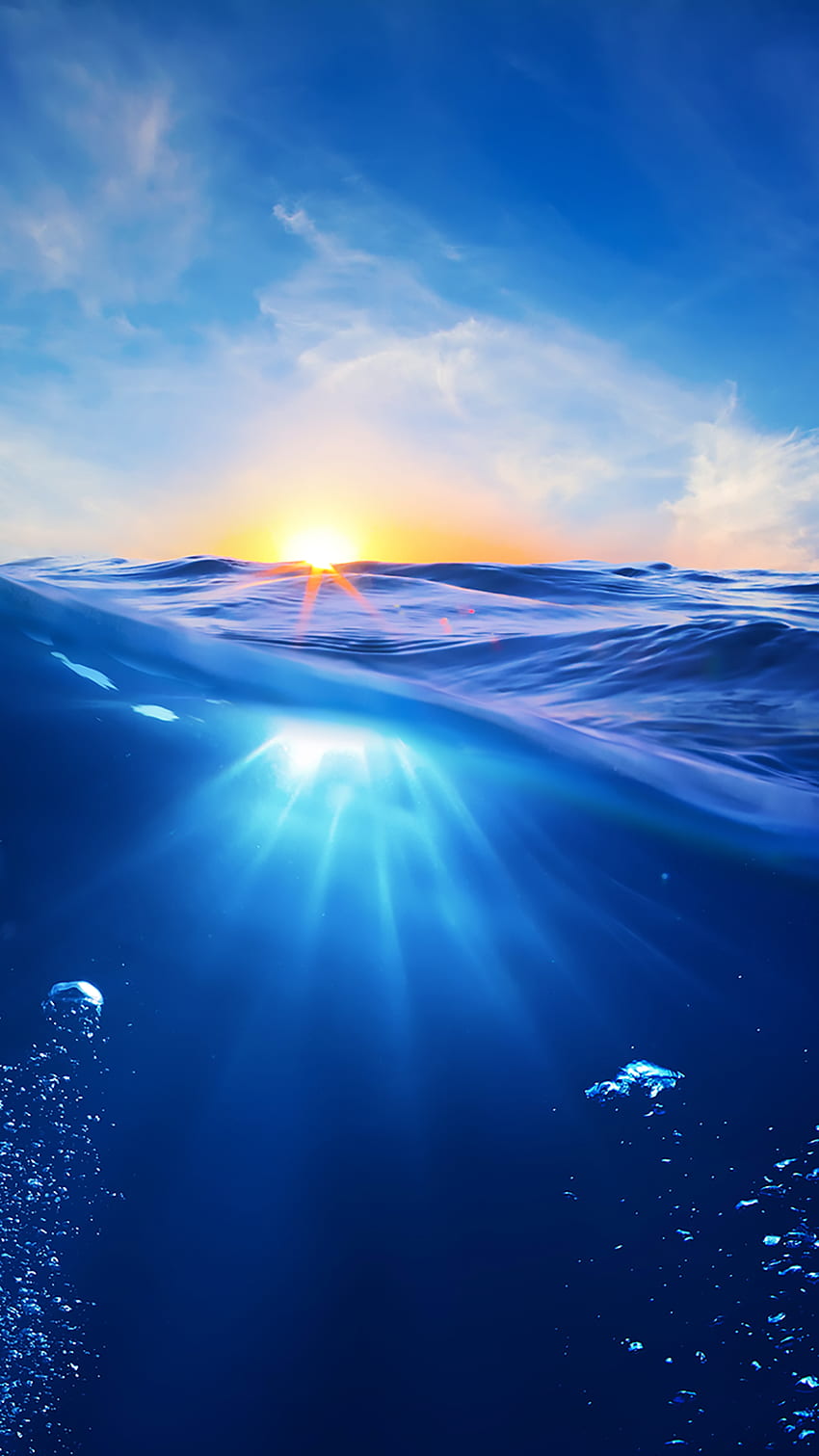 Ƒ↑ДОкоснете и вземете приложението! Изкуство Творчество Море Вода Слънце Облаци Изкуство Природа Лято iPhone 6 Plus. iphone лято, под вода, лято HD тапет за телефон