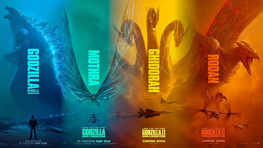 Годзила срещу крал Гидора Фон - Novocom.top, Godzilla Monsters HD тапет