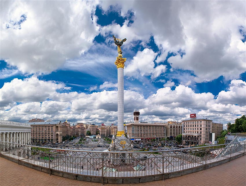 Paesaggio, Città, Cielo, Architettura, Monumenti, Kiev Sfondo HD