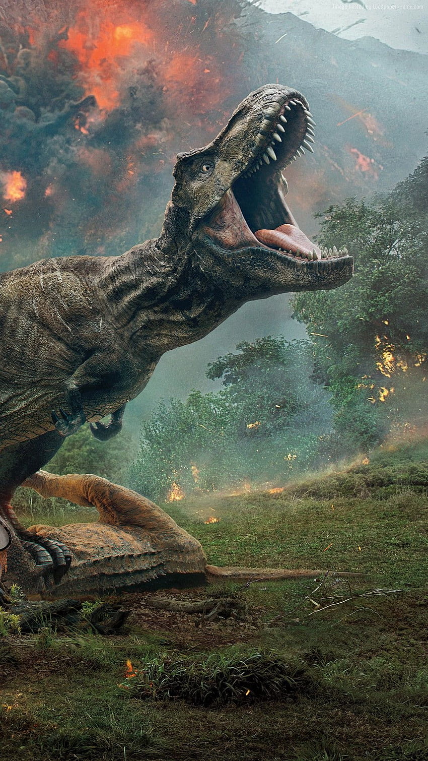 : Jurassic World: Fallen Kingdom, , dinozaury, dinozaury Tapeta na telefon HD