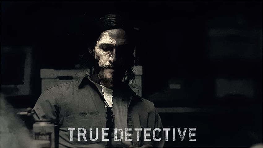 Wahrer Detektivhintergrund. Wahre Liebe, unglaubliche wahre Geschichte und wahres Blut, Rust Cohle HD-Hintergrundbild