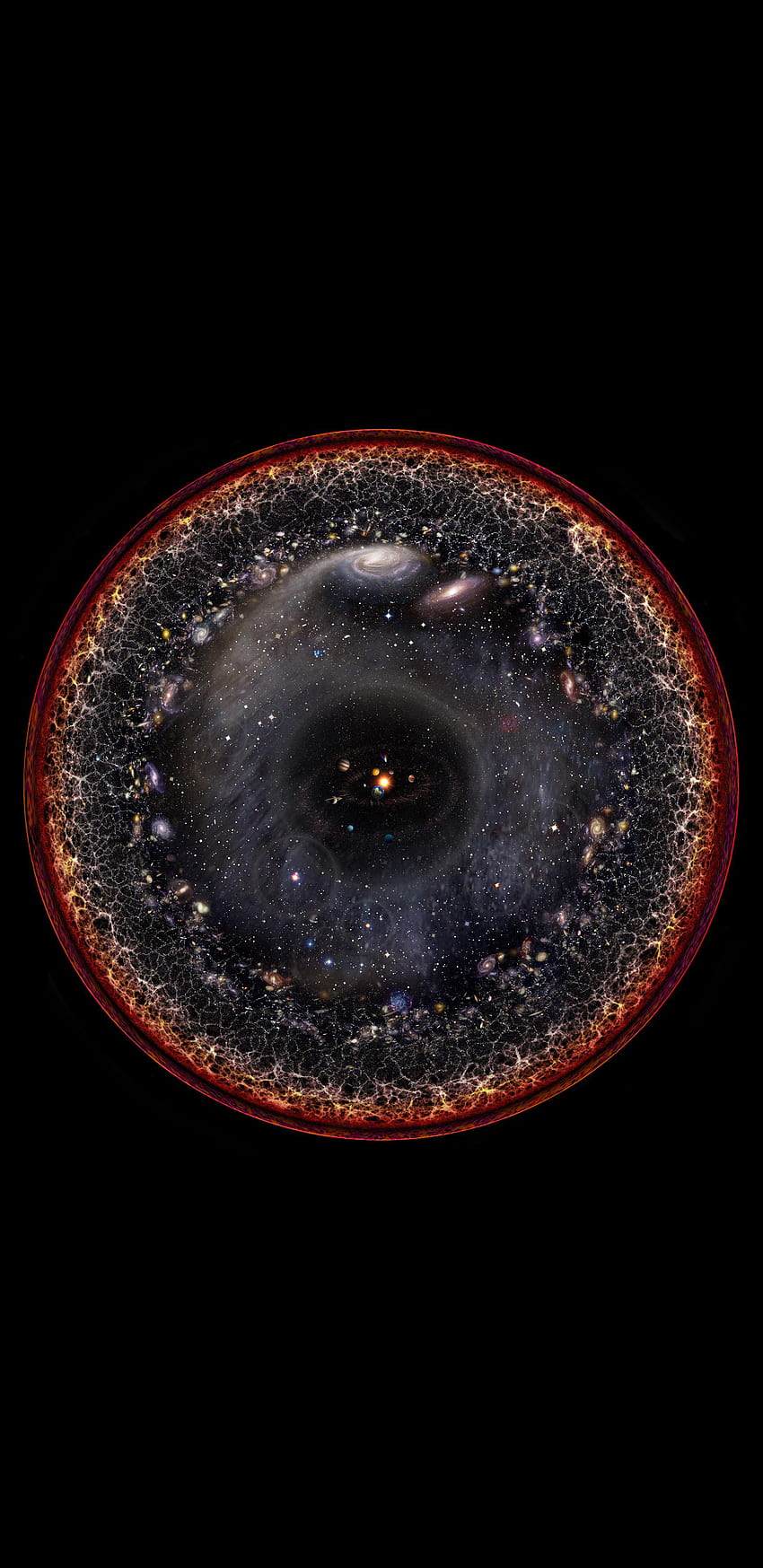 Das beobachtbare Universum [] : Amoledbackground HD-Handy-Hintergrundbild