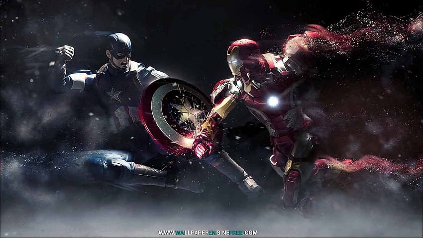 Captain America vs Iron Man () Engine, Captain and Iron Man HD wallpaper