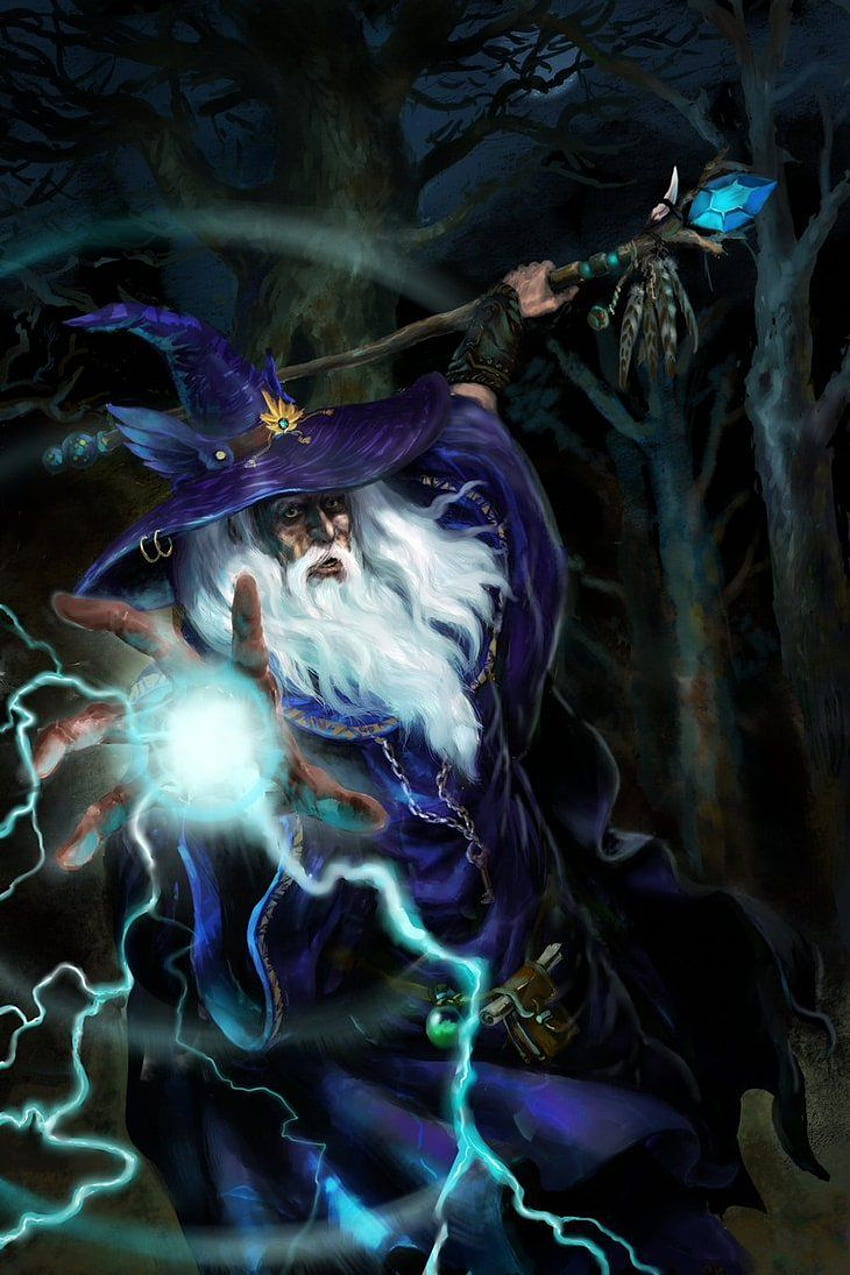 Old sorcerer. Fantasy wizard, Wizard tattoo, Dark fantasy art HD phone wallpaper