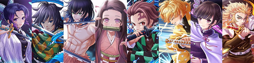 Demon Slayer Kimetsu no Yaiba Banner , Anime , , and Background, Cartoon Banner HD wallpaper