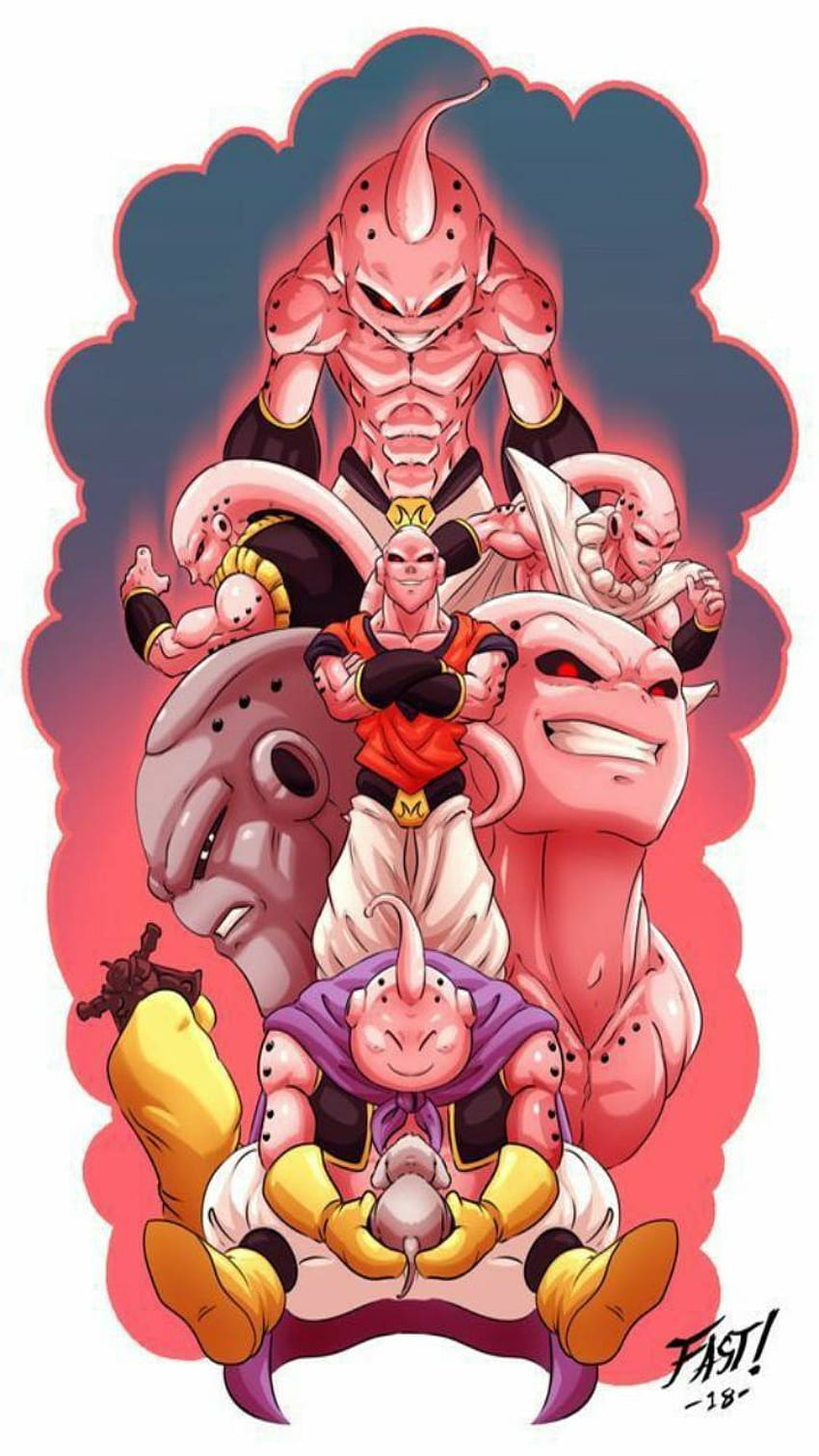 Majin buu - by ZEDGEâ , Dragon Ball Buu HD phone wallpaper | Pxfuel