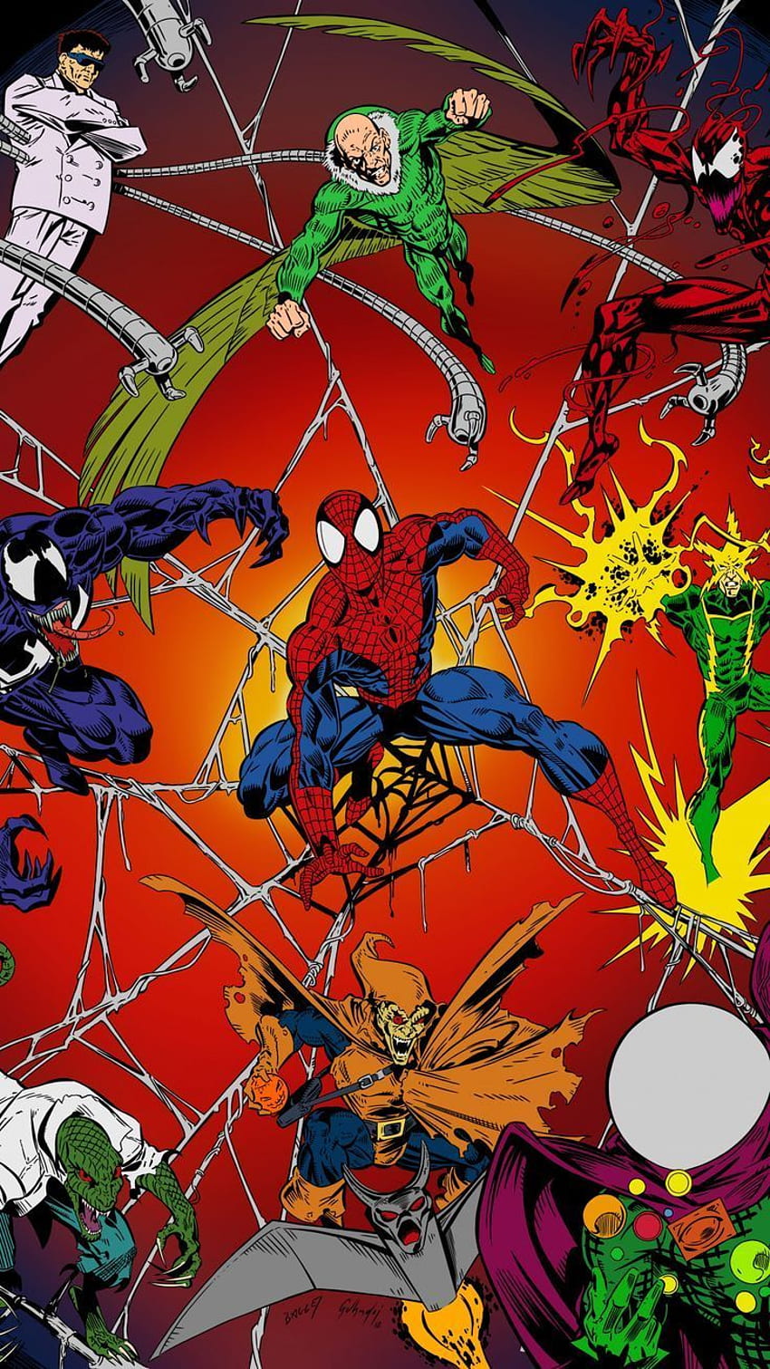 Wspaniały niesamowity Spider-Man 1994 Marvel Comics złoczyńcy 10801920 . Komiksy Marvela, Niesamowity Spiderman, Niesamowity Pająk, Komiks Petera Parkera Tapeta na telefon HD