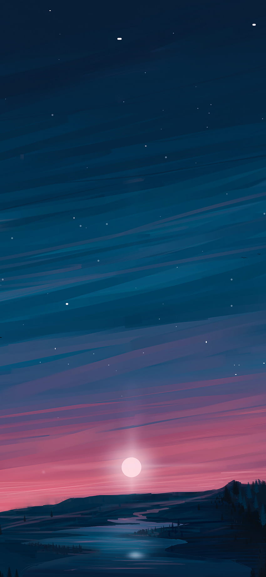 iPhone . Sky, Blue, Atmosphere, Horizon, Calm, Night HD phone wallpaper