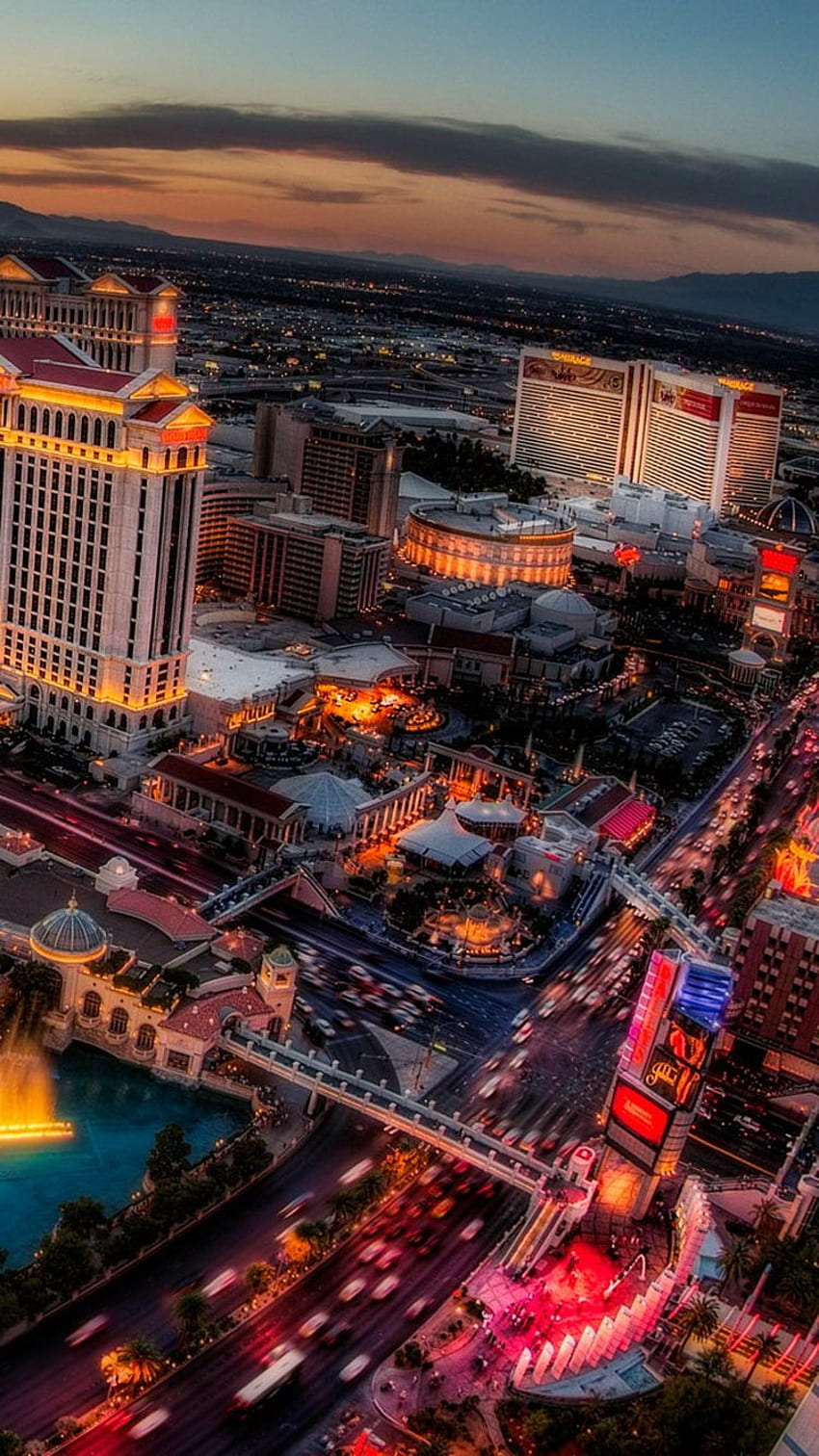 Las Vegas Photography Bellagio Fountains and the Strip at Night Photograph  by Mike Reid - Pixels