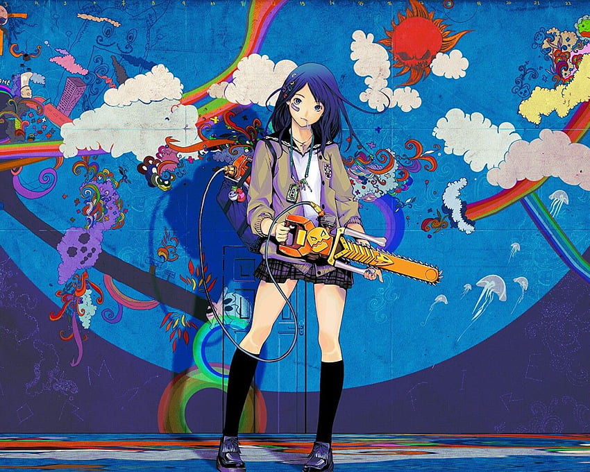 Psychedelic girl  Trippy Anime HD wallpaper  Pxfuel