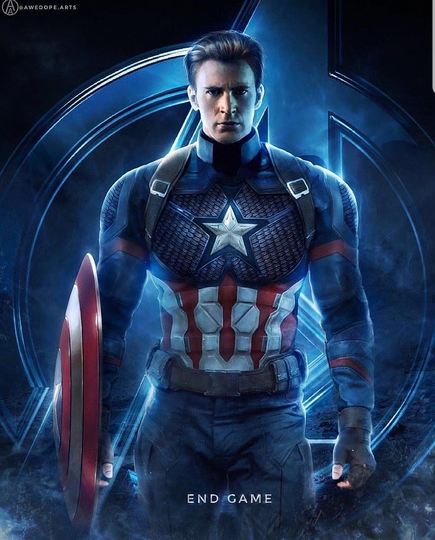 Captain America Endgame art. Marvel heroes, Marvel captain america, Avengers HD phone wallpaper