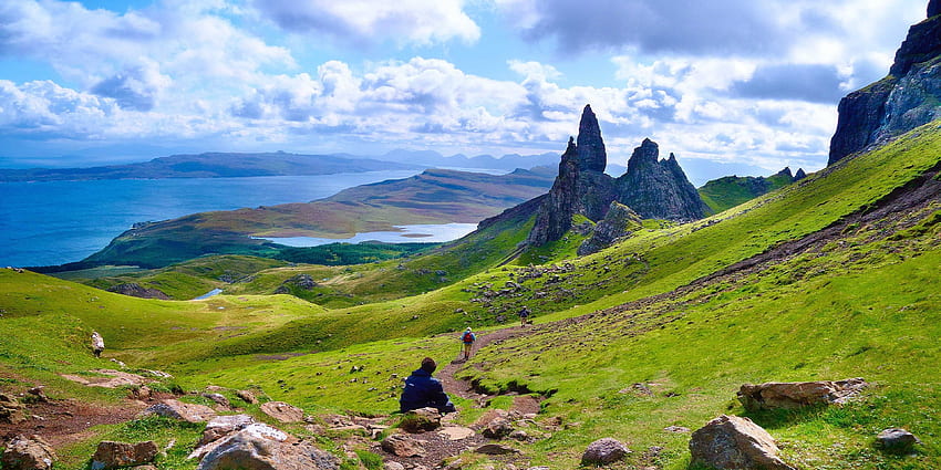 เกาะสกาย - สกอตแลนด์ Old Man of Storr ที่ราบสูงสกอตแลนด์ สกอตแลนด์ หมู่เกาะสกอตแลนด์ เกาะสกาย วอลล์เปเปอร์ HD