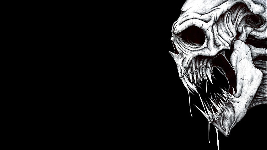 Skull Background, Black and Gold Skull HD wallpaper