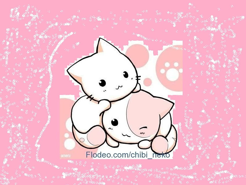 Kitten Pink Cat Kavaii Cuteness PNG Clipart Animals Anime Artwork  Carnivoran Cat Like Mammal Free PNG