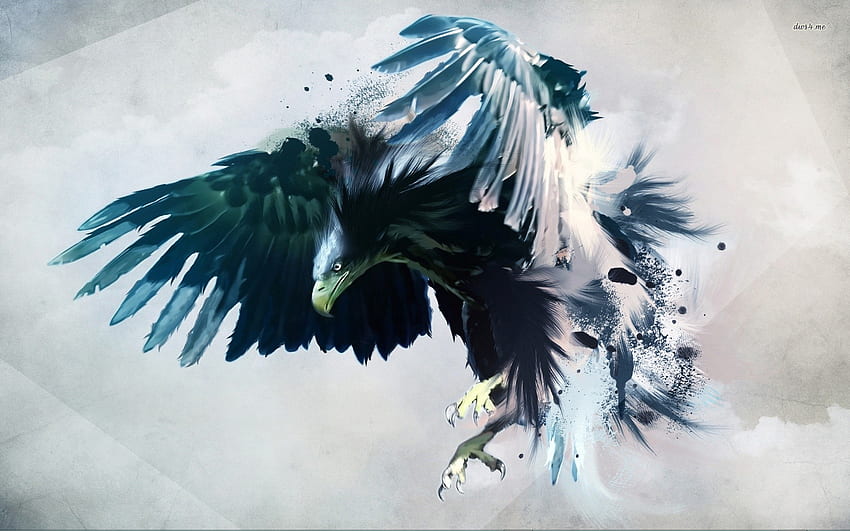 Black Ambian Eagle. Reborn: Evolving From Nothing, Native Eagle HD wallpaper