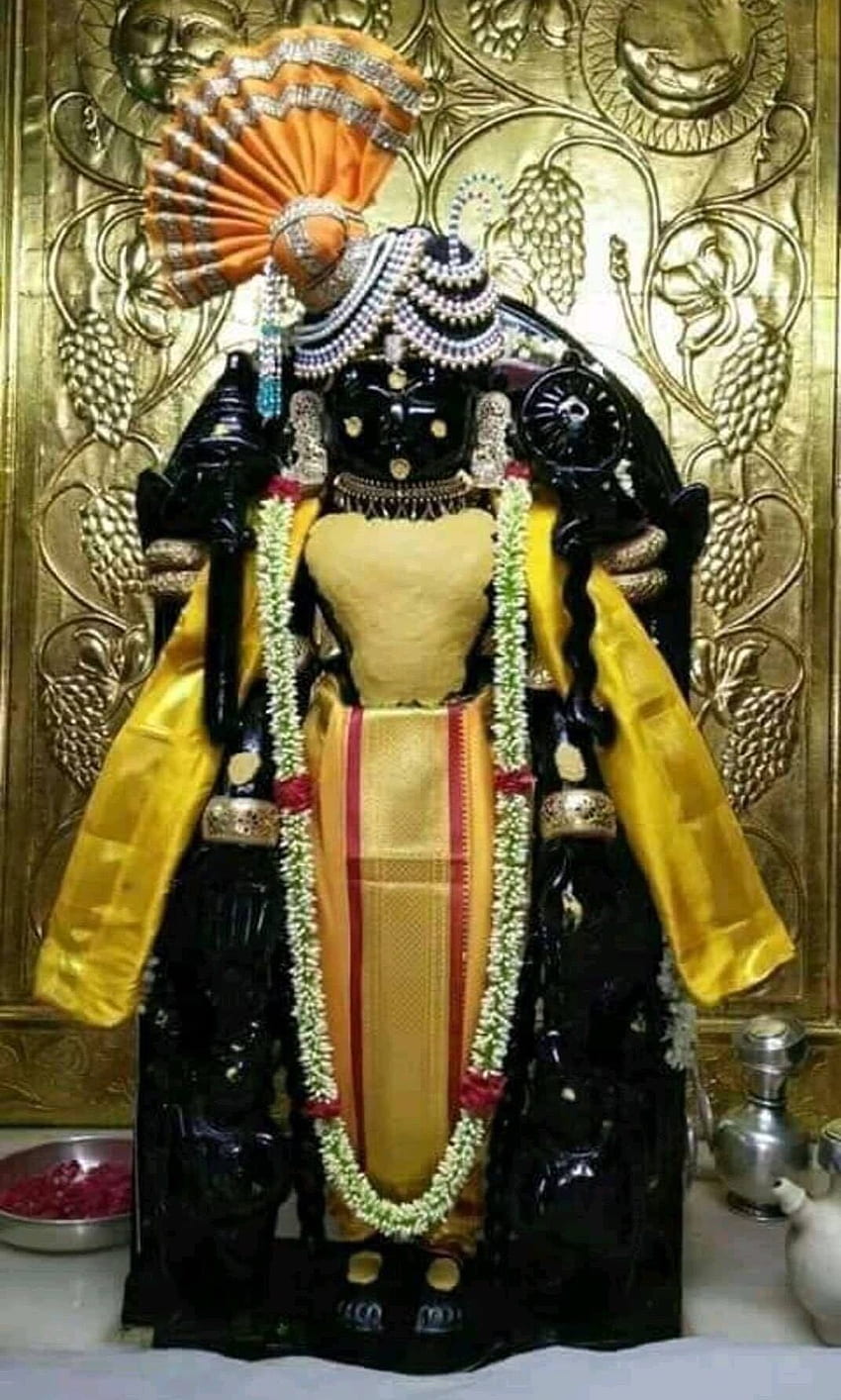 ศรี Dwarkadhish Darshan จากวิหารทวารกา รูปปั้นพระศิวะ Radha krishna วัด Krishna วอลล์เปเปอร์โทรศัพท์ HD