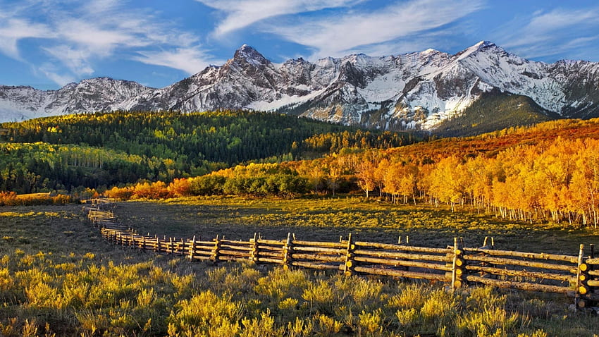Fences Mountains Autumn Forest PC and Mac, 2560 X 1440 Autumn HD wallpaper