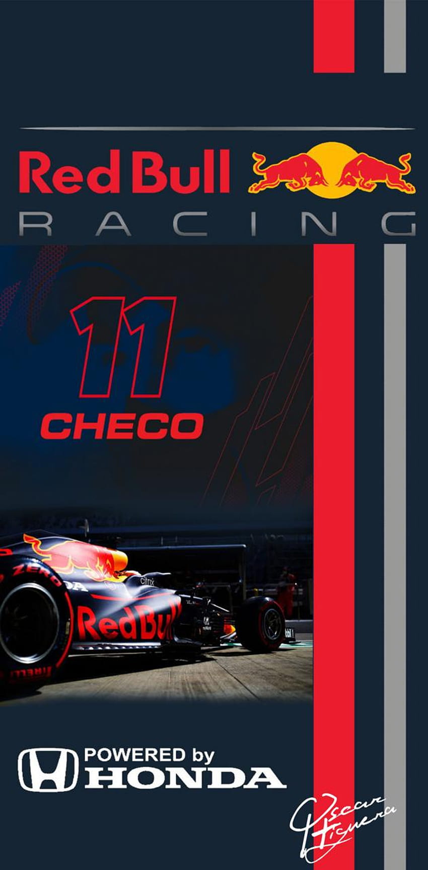 Checo Pérez Red Bull Papel de parede de celular HD