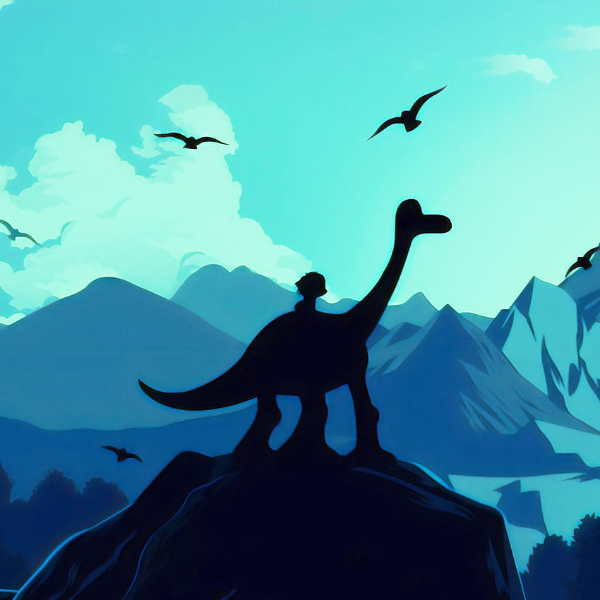 The Good Dinosaur Illustration iPad Pro Retina Display , , Background, and HD phone wallpaper