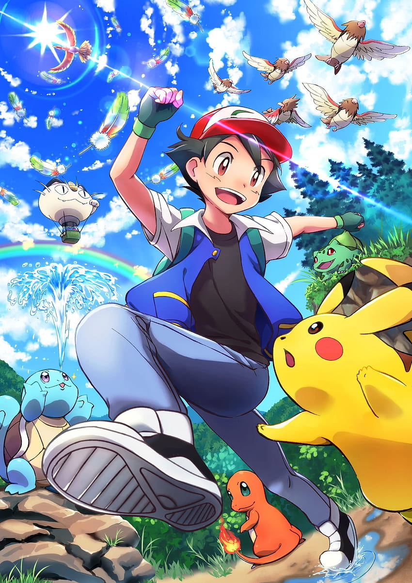 Pokemon Ash For Mobile през 2020 г. Филми за Pokemon, Pokemon, Pokemon фон, Ash Pikachu HD тапет за телефон