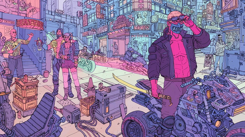 Cyber​​punk 2077 の Night City Wire ストリームを今すぐここでご覧ください。 じゃんけんショットガン 高画質の壁紙