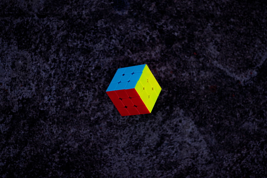 Miscelánea, Varios, Multicolor, Abigarrado, Cubo, Levitación, Cubo de Rubik fondo de pantalla