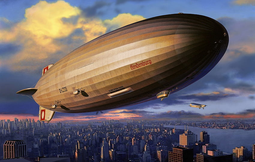 Alemania, El dirigible, The Hindenburg, LZ - para , sección авиация, Dirigible fondo de pantalla