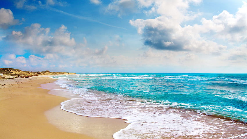 szmaragd, morze, ocean, wakacje, piasek, raj, plaża, niebieski, tropikalny, Wybrzeże, lato 10019 Tapeta HD