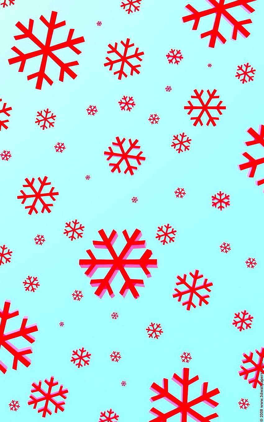 iPhone: iPhone de floco de neve vermelho e azul brilhante - Comunidade de arte e desenho: explore e descubra as melhores e mais inspiradoras ideias e tendências de arte e desenho de Papel de parede de celular HD