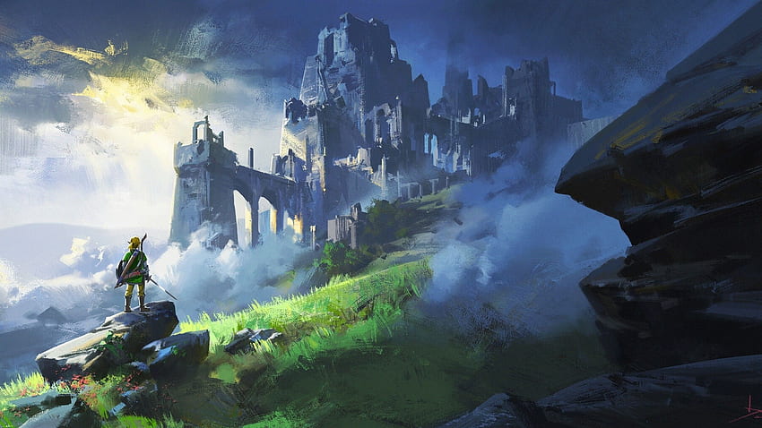 The Legend Of Zelda, Landscape, Sword HD wallpaper