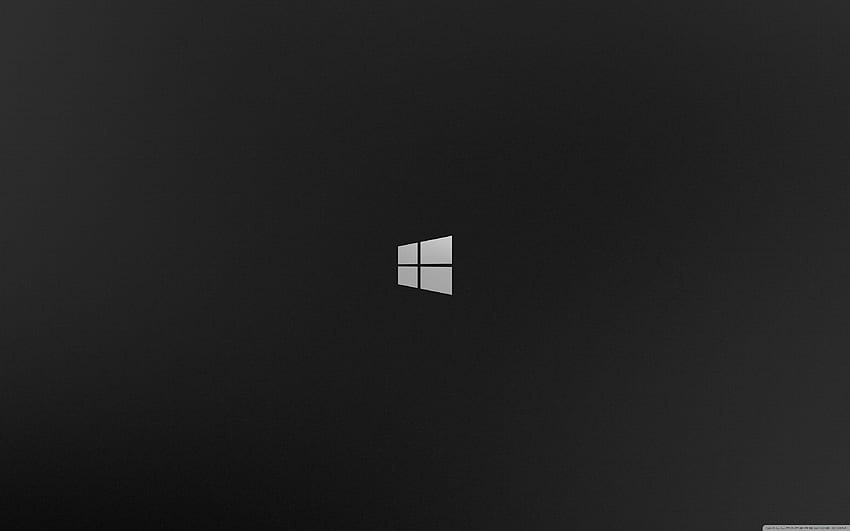 logotipo de Windows 10, logotipo de Windows oscuro fondo de pantalla